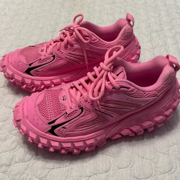 Balenciaga Bouncer Sneakers Women’s Size 10 Chunky Sole Pink Stunning - Picture 3 of 14